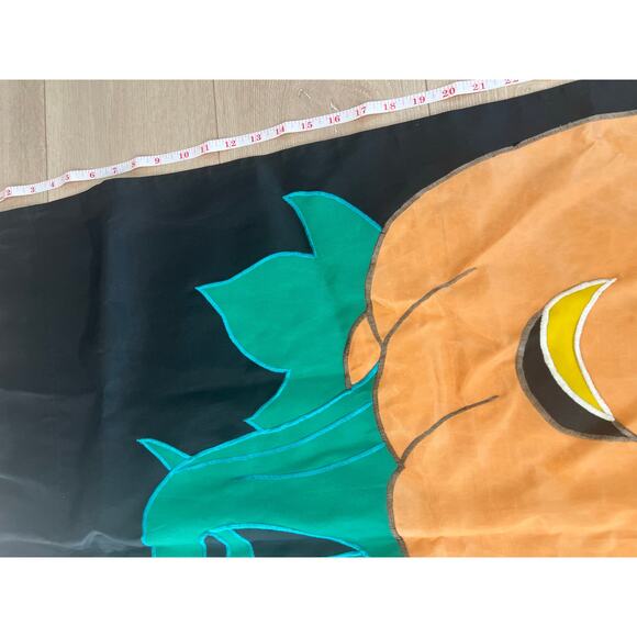 Vintage Outdoor Porch Flag Happy Halloween Pumpkin Friendly Jack-O-Lantern JL - Picture 8 of 9